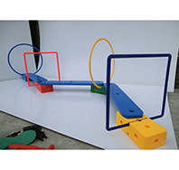 感統(tǒng)器材-過(guò)獨(dú)木橋鉆洞感統(tǒng)器材