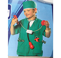兒童手術(shù)服-綠色醫(yī)生服裝