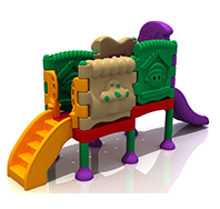 WZY473(3)-塑料幼兒組合滑梯